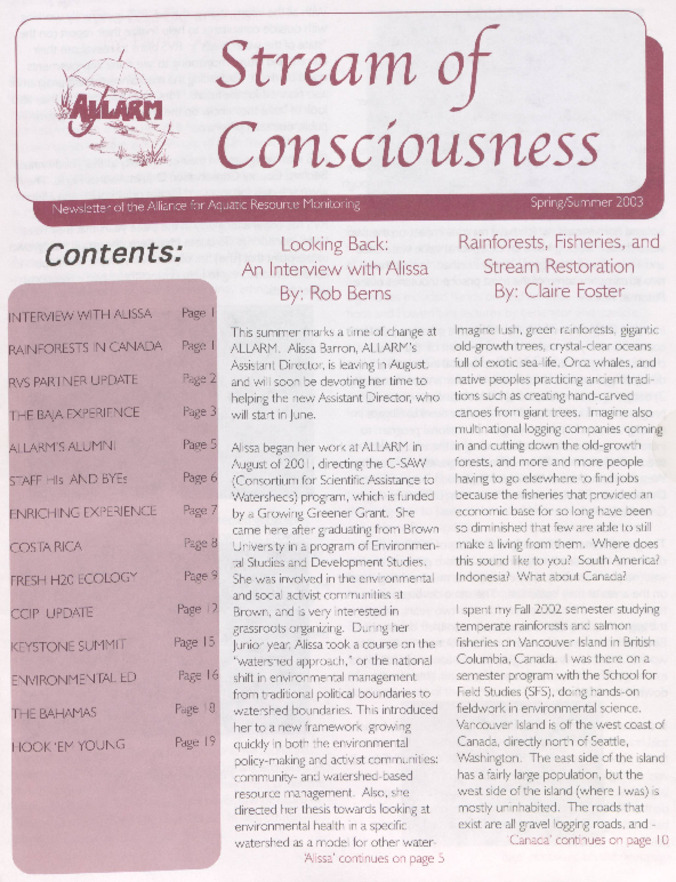 Stream of Consciousness (2003) Miniature
