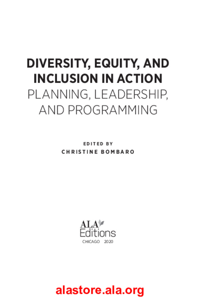Diversity, Equity, and Inclusion in Action: Planning, Leadership, and Programming Thumbnail