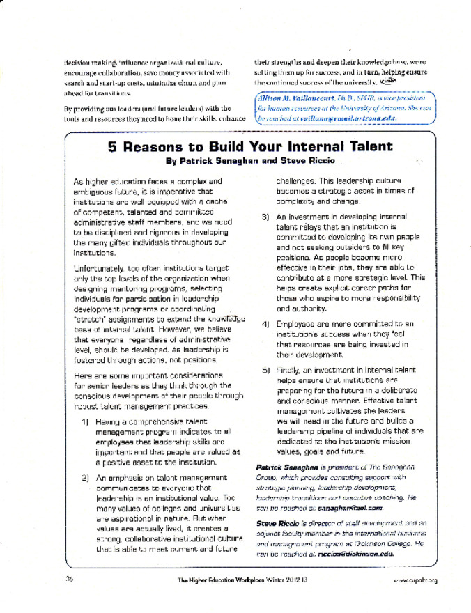 5 Reasons to Build Your Internal Talent Thumbnail